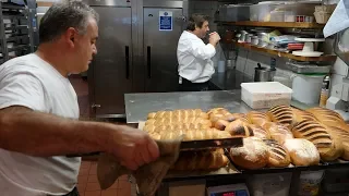 Heat of the Master Bakers Bakery - Baking 100's of Breads at 6:00am in the morning at Camden Bakery.