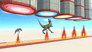 Blown Into Portals With Turbines - Animal Revolt Battle Simulator