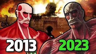 Evolution of Attack on Titan Games [2013 - 2023]