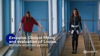 Louisa's multiple sclerosis related spasticity before & after wearing the Exopulse Mollii Suit