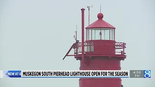 Muskegon South Pierhead Lighthouse open for the season