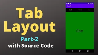 Tab Layout in Android Studio | Part-2