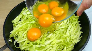 This cabbage eggs recipe is fantastic! The most delicious recipe for a cabbage dinner! # 259