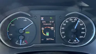 Toyota Yaris Hybrid 2019 0-160km/h acceleration test