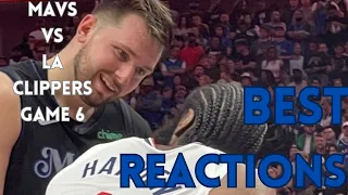 BEST REACTIONS - Luka Doncic / Kyrie Irving , Dunks, Interviews after GAME 6 Mavs vs LA Clippers