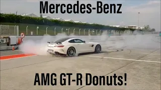 Mercedes-Benz AMG GT-R doing Donuts