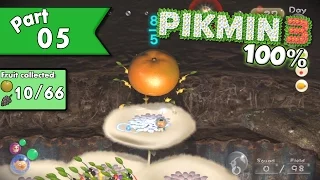 Pikmin 3 100% walkthrough (w/ commentary) - Day 5 - Snowballing into Danger!