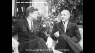 April 1, 1961 - President John F. Kennedy with Secretary of State Dean Rusk, Palm Beach FL.