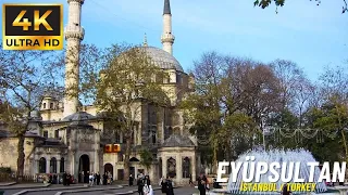 İstanbul Turkiye EYUPSULTAN Walking Tour [4K Ultra HD/60fps]