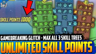 Borderlands 3 - UNLIMITED SKILL TREE POINTS GLITCH - MAX ALL 3 SKILL TREES - GAME BREAKING GLITCH