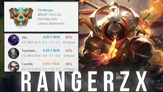 How RANGERZX Got 80% Winrate To Challenger | Best Jax EUW | JAX RUNES & BUILD GUIDE S8