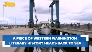 A piece of western Washington literary history heads back to sea