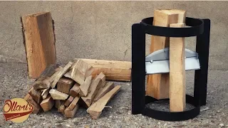 Making a Simple Kindling Splitter from Scrap Materials / Beginner Welding Project