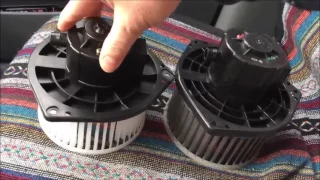 How To Install Replace AC Heater Blower Fan Assembly Chevy Aveo