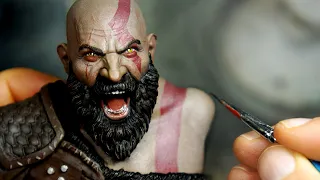 Sculpting God of War Kratos Sculpture Timelapse