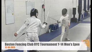 Boston Fencing Club RYC Tournament Y-14 Men's Epee