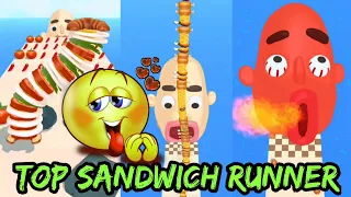 Top Sandwich Runner - Gameplay Walkthrough - All Levels (Ios, Android)😋🥐 l rana gaming