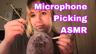 ASMR | Microphone picking, scratching, tapping sounds