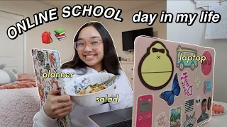 ONLINE SCHOOL day in my life | Nicole Laeno