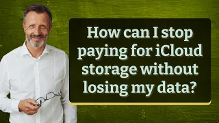 How can I stop paying for iCloud storage without losing my data?