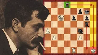 65-Year-Old Lasker Goes For A Spectacular Positional Queen Sacrifice