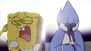 Spongebob and Mordecai sing Golden Hour but it's a season finale (an animation)