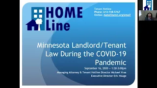 9/16/20 HOME Line webinar and Q&A about COVID-19 related rental housing issues