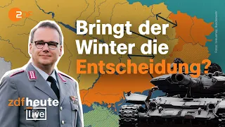 Wie der Winter den Ukraine-Krieg beeinflusst | Militärexperte bei ZDFheute live