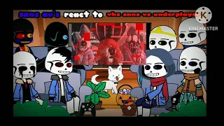 sans au's react to vhs sans vs underplayer