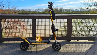 LET'S TAKE THE  WOLF KING GT PRO FOR A RIDE I FOUND A SHORT CUT TO THE TRAIL 🛴