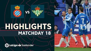 Highlights RCD Espanyol vs Real Betis (1-0)
