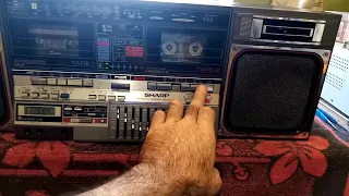 Sharp GF-800 Z. Звучание с FM.. Кассеты и запись