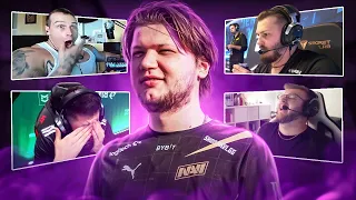 CSGO PROS & STRS REACT TO S1MPLE INSANE PLAYS!