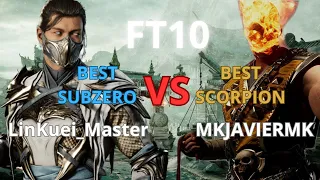MK1 - THE BEST SCORPION (MKJavierMK) Vs THE BEST SUBZERO (LinKuei_Master) - FT10 High level gameplay