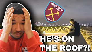 American Reacts to FAN SNEAKING INTO WEST HAM STADIUM **almost caught** (ALLY LAW)