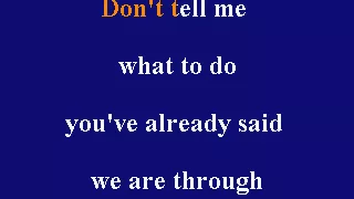 Pam Tillis - Don't Tell Me What To Do - Karaoke