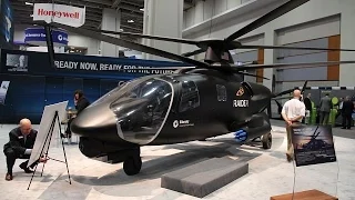 Sikorsky S-97 RAIDER next-generation Helicopter full scale model at AUSA 2014