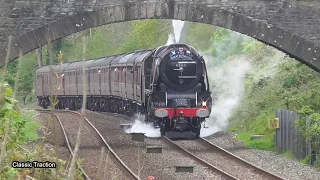 STEAM LOCOMOTIVE GETS STUCK ON HEMERDON INCLINE - 6233 DUCHESS OF SUTHERLAND