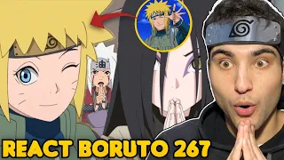 HIMAWARI FAZ COSPLAY DE MINATO (seu avô)!! JIRAYA APARECE! React Boruto 267