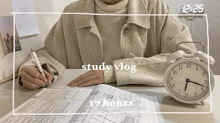  study vlog / 17時間勉強した日. タイムラプス. 高校生