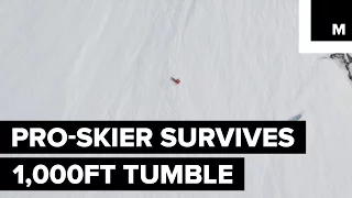 Pro Skier Has Terrifying 1,000-Foot Fall Down Alaska Mountain