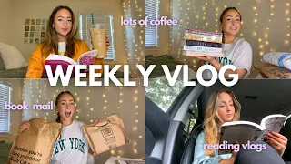 realistic what i read in a week (book mail, lots of coffee, non spoiler reading vlog)