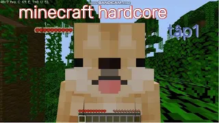 Minecraft hardcore tập 1 - tôi tìm được 1 ngôi làng