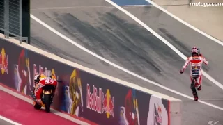 Unforgettable moments of the MotoGP 2015 - Marc Marquez Ran Without His Motorcycle