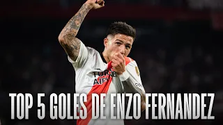 TOP 5 MEJORES GOLES DE ENZO FERNANDEZ EN RIVER ⚽️🔥