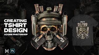 Create T-Shirt Design Using Photoshop For Clothing Business (Design Process)