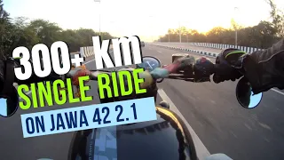 Long ride 300+ KM ride on Jawa 42 2.1 | sitting position review and seat comfort review