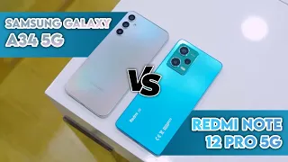 MENDING MANA ?? Samsung Galaxy A34 5G vs Redmi Note 12 Pro 5G Indonesia