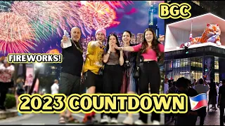 INSANE New Year Countdown in BGC Philippines! 🇵🇭 🎇 (Goosebumps)