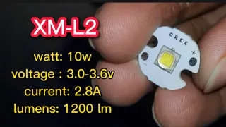 XM-L2  vs XPE  cree led chip .High power torch light led chip details ...